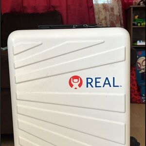 REAL White Hard-Shell Carry-On Luggage
